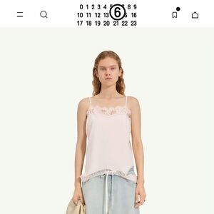 Maison Martin Margiela Pink Lace Top 2026